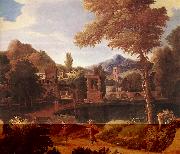 MILLET, Francisque Imaginary Landscape dg oil on canvas